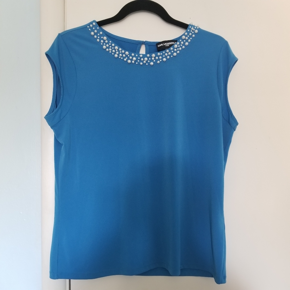 Karl lagerfeld Paris Blue Pearl Shell
